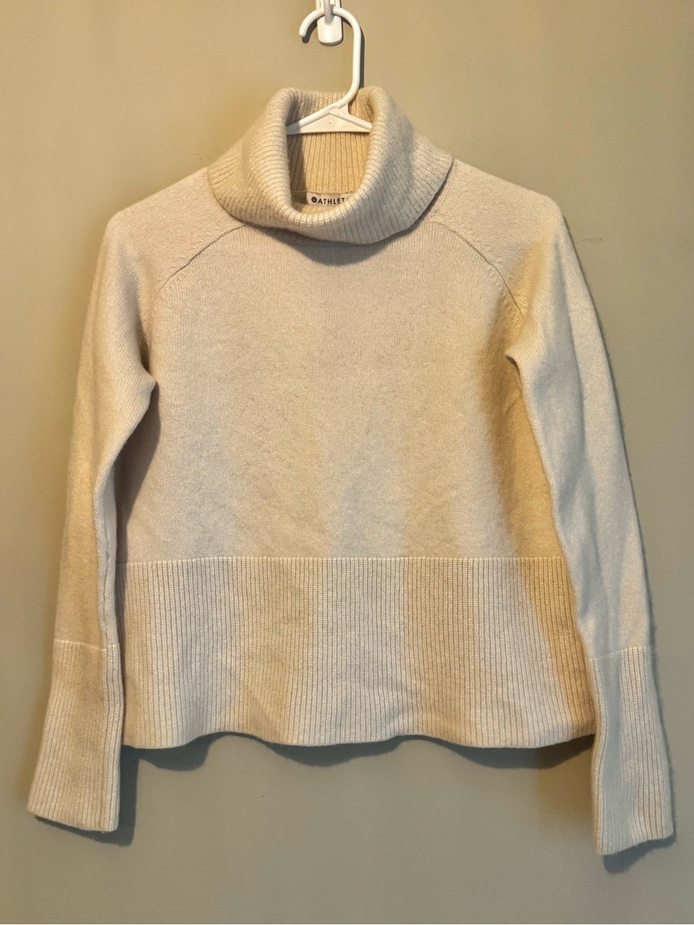 Athleta Alpine Turtleneck Sweater in Cream